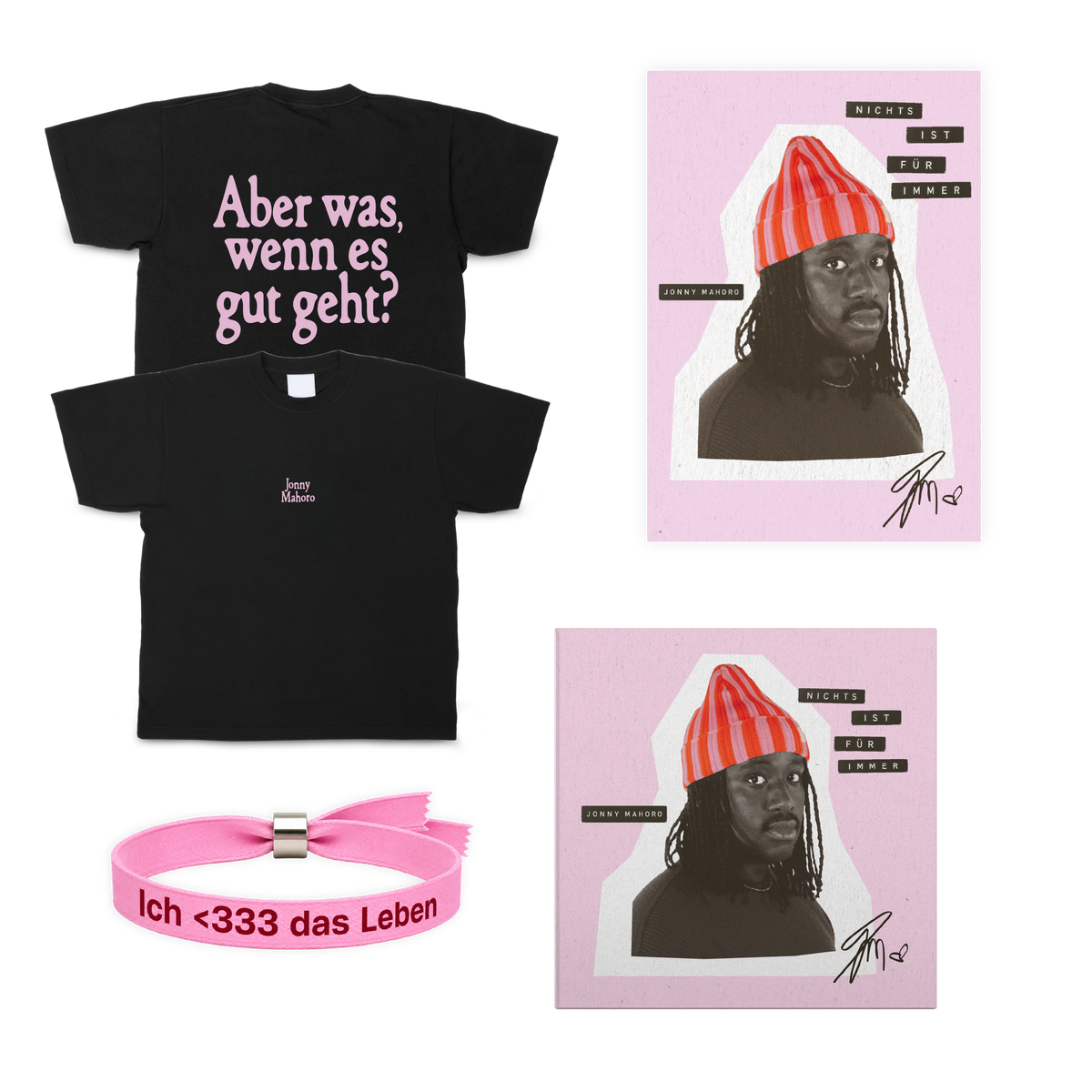 Jonny Mahoro Nichts ist für immer CD+Shirt Bundle Black